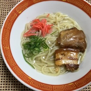 簡単ソーキそば　カツオ味